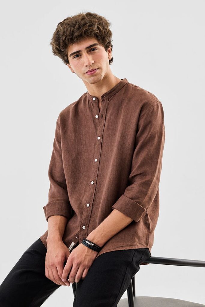 Mandarin Collar Shirt